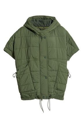 Free People Happy Trails Poncho in Ivy at Nordstrom, Size X-Large