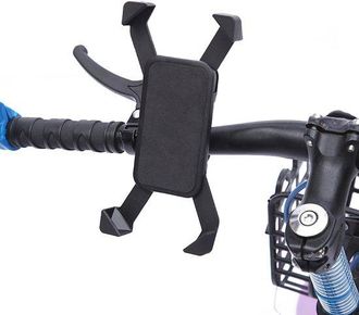 No Brand Soporte Universal Para Tel&eacute;fono M&oacute;vil Para Bicicleta: Soporte Giratorio De 360&deg;, Ajustable Para Manillar, Patinete, Motocicleta, Desmontable
