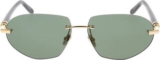 Fred Perry Trendy zonnebril voor vrouwen - Dames - Zonnebrillen - Geel - 58 MM - Accessoires