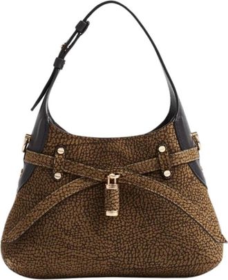 Borbonese Borsa Hobo Mini - - Bags - Donna - Marrone - ONE SIZE