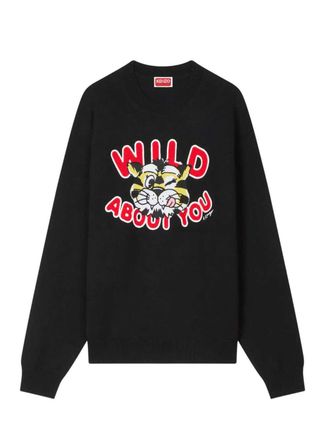 Kenzo Kenzo Wild Tiger Wool And Cotton Sweater