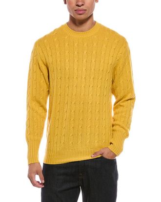 N.Peal N.Peal Thames Cable 100% Cashmere Crewneck Sweater