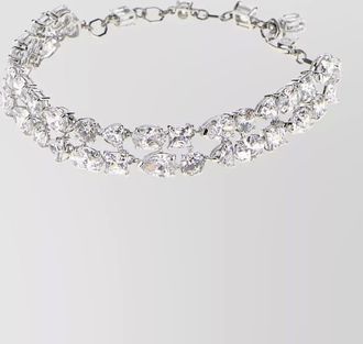 Swarovski embellished metal bracelet