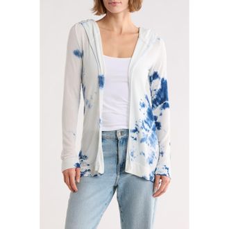 Go Couture Hooded Cardigan in Moss at Nordstrom Rack, Size Medium