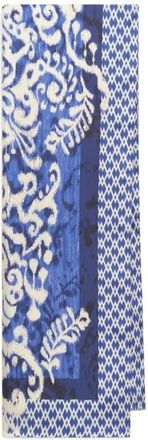 Maliparmi Collection Print Stole 210x 70 - Dames - Zijden sjaals - Blauw - ONE Size - Accessoires