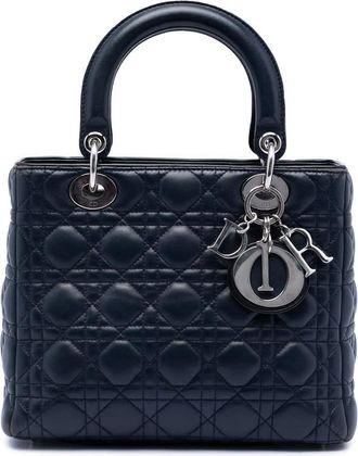 Dior Pre-owned Dior Medium Lambskin Cannage Lady Dior Ladies 02-MA-0140