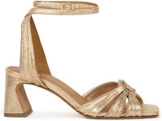 Bobbies Ornelle Heeled Sandals in Iridescent Champagne at Nordstrom, Size 6.5