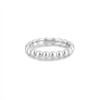 Ania Haie Womens Round Dome Bands Ring In Silver
