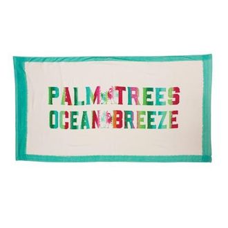 Beachcombers Palm Trees Ocean Breeze Towel in Blue at Nordstrom