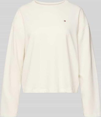 Tommy Hilfiger Comfort Fit Pyjama-Oberteil aus reiner Baumwolle in Offwhite, Gr&ouml;&szlig;e XL