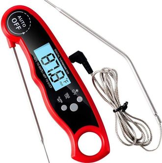 OEM Termometro Da Cucina, Termometro A Lettura Istantanea Con Sonda Pieghevole Da 102 Cm, Display Lcd Retroilluminato E Magnete, Termometro Digitale Per C