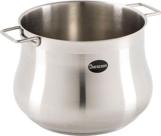 None Barazzoni Tummy Pentola, Acciaio inox 18/10, Diametro cm 18, Litri 4,25. Made in Italy
