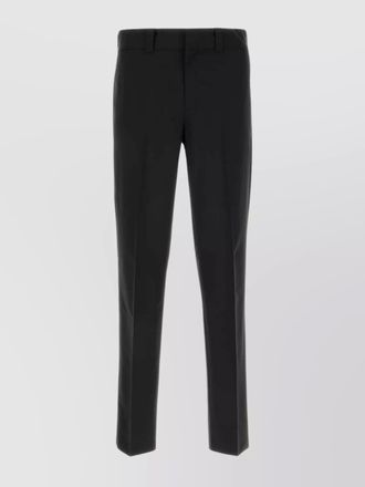Prada wool blend trousers with pockets and detailing