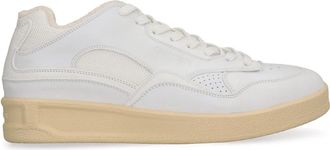 Jil Sander Lage sneakers met panelen - Heren - Sneakers - Wit - 38 1/2 EU - Leer - Schoenen
