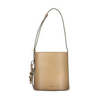 Furla Tassen, Dames, Beige, ONE Size, Leer, Roxie Bucket Bag
