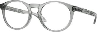 Versace Eyeglasses Round Full Rim, Black Frame And Clear Demo Lenses Lens Ve3355Ugb1