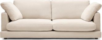 K Home 3-Sitzer Design Sofa Galla mit abnehmbaren Bezügen - Chenille Beige