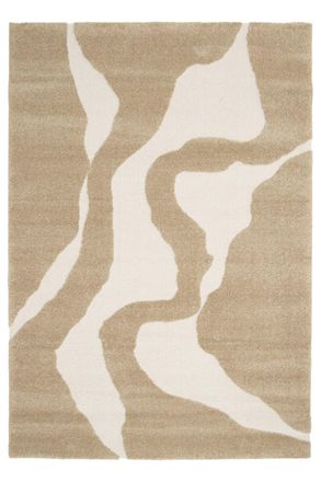 AFK Living Alfombra muy suave con efecto relieve marr&oacute;n 160 x 230 cm