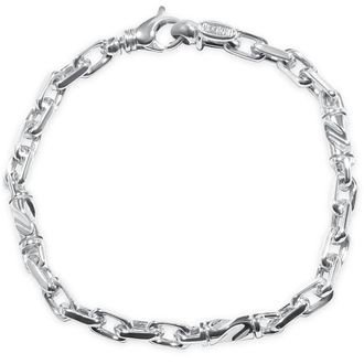 Pompeii3 Mens Figaro Link 14k Gold (26gram) or Platinum (42gram) 5mm Bracelet 8.5