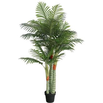 vidaXL Vidaxl - Palmera Artificial Con 3 Troncos Pp Verde 180 Cm