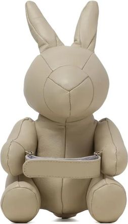 Miharayasuhiro Dolls Rabbit Hug leren messengertas - Beige