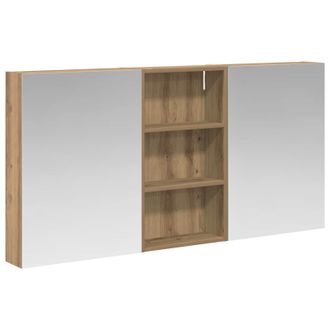 vidaXL Juego De Muebles De Ba&ntilde;o Con Estante 3 Pcs 140 X 14,5 X 70 Cm Vidaxl