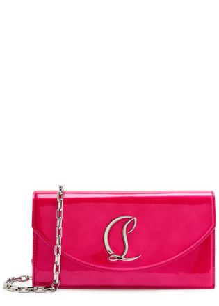 Christian Louboutin Pearlescent Patent Leather Clutch - Pink - One Size