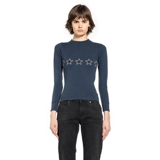 Balenciaga Top Rating Long Sleeve Fitted Top