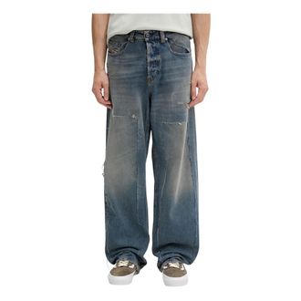 Diesel Heren, Jeans, Blauw, Maat: W33 L32 Katoen
