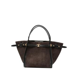 Tod's T Timeless Suede Tote Bag