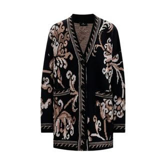 Etro Truien & Vesten, Dames, Zwart, S, Wol, Wol Cardigan