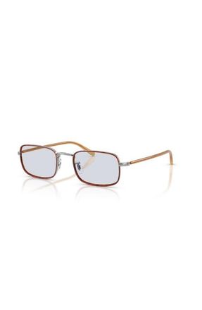 Oliver Peoples 49mm Rectangle optical glasses in Silver at Nordstrom