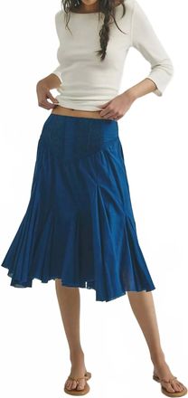 Free People Embroidered Midi Skirt In Posedion