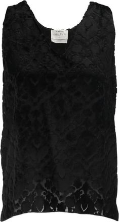 Forte_Forte Top Velluto Devore - Tops - Mujer - Negro - L