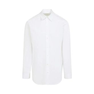 Balenciaga Formal Shirts, male, White, Size: M Balenciaga Mens Classic Poplin Shirt