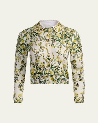 Alice & Olivia Carson Printed Cardigan