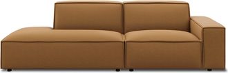 Castlery Customized Brown Performance Side Chaise Sofa Left Facing | Jonathan by Castlery, Brown, Castlery