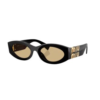 Miu Miu Sunglasses, unisex, Black, Size: 54 MM MU 11Ws Oval Sunglasses