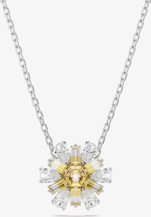 Swarovski Idyllia Rhodium Plated Yellow Flower Necklace 5679939