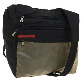 Prada Pre-owned Nylon prada-bags - Dames - Pre-owned - Zwart - Maat: ONE Size Nylon