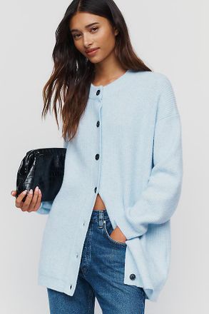 Anthropologie Maeve Wool Blend Oversized Long Line Cardigan
