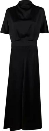 Stenstr&ouml;ms Elegante Zwarte Zijden Jurk - Dames - Maxi kleedjes - Zwart - XS - Spandex - Kleedjes