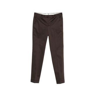 Pantaloni Torino Chinos, male, Brown, Size: 2XL Cuffed-hem Chinos