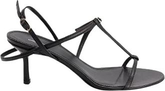 Coperni Talons - Dames - Sandalen met hakken - Zwart - 39 EU - Leer - Schoenen