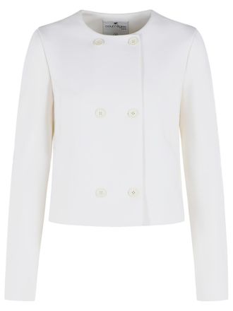 Courr&egrave;ges White Wool Blend Jacket