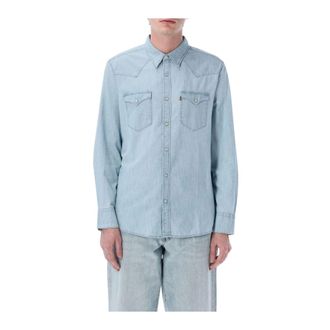 Levi's Heren, Overhemden, Blauw, Maat: XL Denim