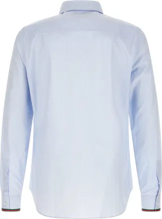 Gucci Striped Cotton Shirt - Light Blue