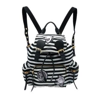 Burberry Pre-owned Pallas Helmet Embroidered Backpack - Dames - Pre-owned - Zwart - Maat: ONE Size Leer