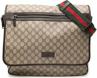 Gucci Pre-owned Gucci GG Supreme Web Crossbody 189748 204991