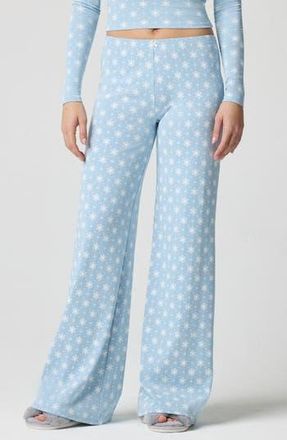 Florence By Mills Rib Print Pants in Snowflakes at Nordstrom Rack, Size Small